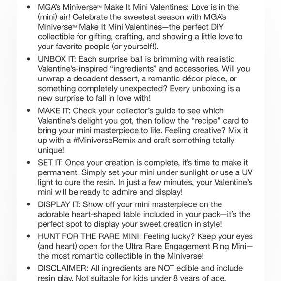 Mini Verse Make It Mini Valentines 9 Pack - Picture 4 of 5